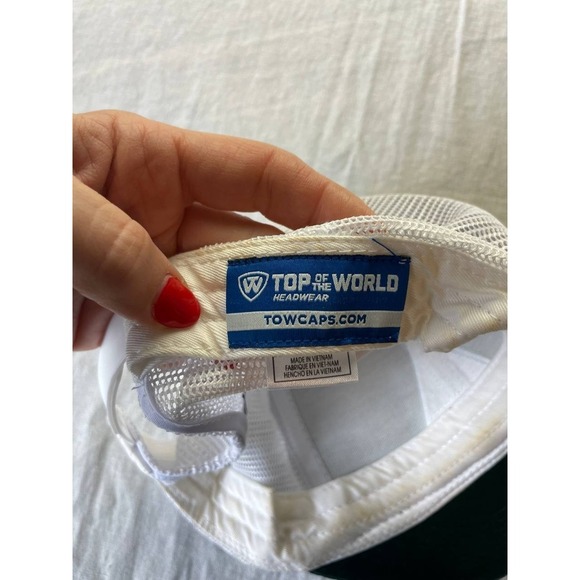 University Miami Hurricanes Snapback Hat Green White Trucker Top Of The World - Picture 4 of 4